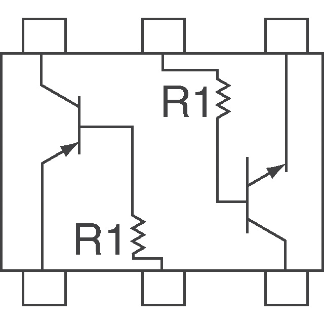 DCX143TU-7-F Diodes Incorporated  Transistor - Bipolari (BJT) - Array pre-polarizzati